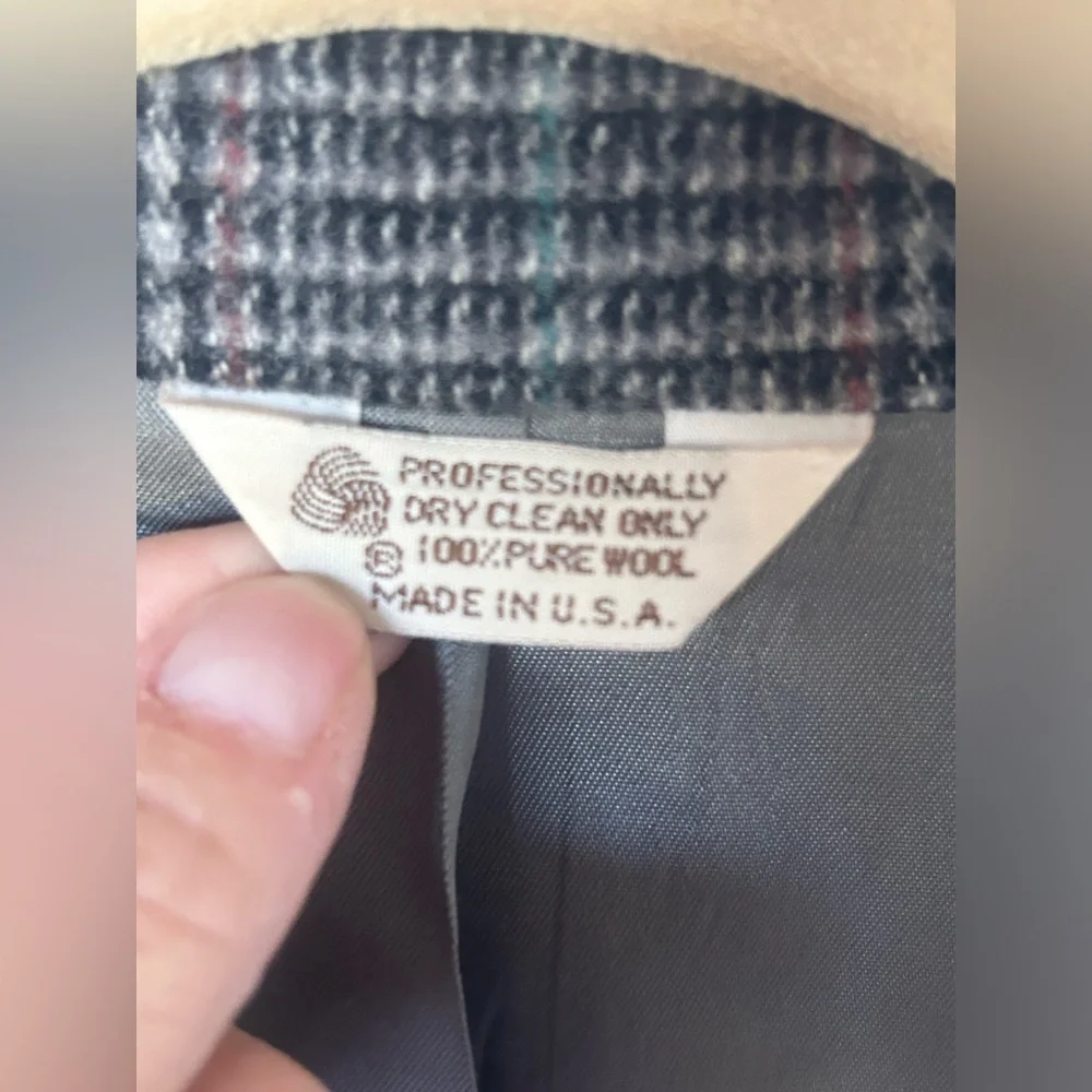 Gray Tweed Men's 40R Gray 1 Button Sports Coat Blazer Wool Vintage From‎ Rich’s